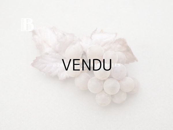 画像5: 1900年頃 アンティーク 吹きガラス製　小さな葡萄のコサージュ ドールハット用 (5)