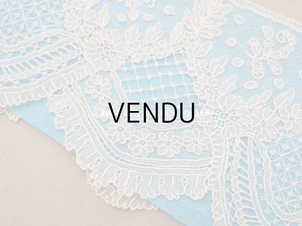 画像3: 19世紀末 アンティーク ニードルレース ポワンドガーズの袖飾りのセット【ポワン・ド・ガーズ】 (3)