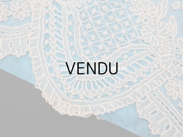 画像10: 19世紀末 アンティーク ニードルレース ポワンドガーズの袖飾りのセット【ポワン・ド・ガーズ】 (10)