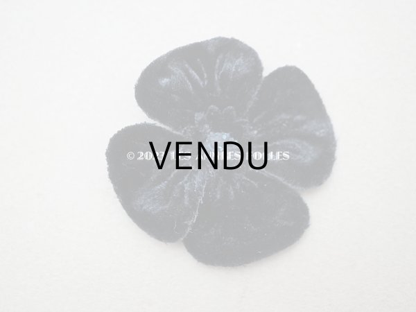 画像4: アンティーク 布花材料  ベルベットの花びらのセット 黒　15ピースのセット 5cm (4)