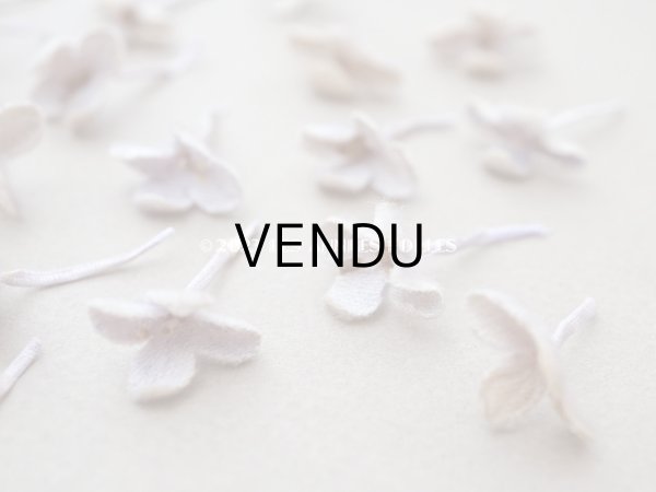 画像5: アンティーク 布花材料  小さなベルベットの花びらのセット 淡いラヴェンダー　42ピースのセット  (5)