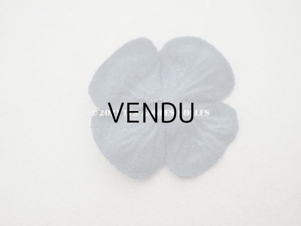 画像5: アンティーク 布花材料  ベルベットの花びらのセット 黒　15ピースのセット 5cm (5)