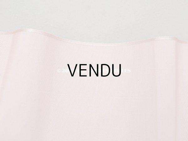 画像5: 1900年代 アンティーク シルク製 幅広 グログランリボン 7.2m 幅8.5cm グレイッシュピンク (5)