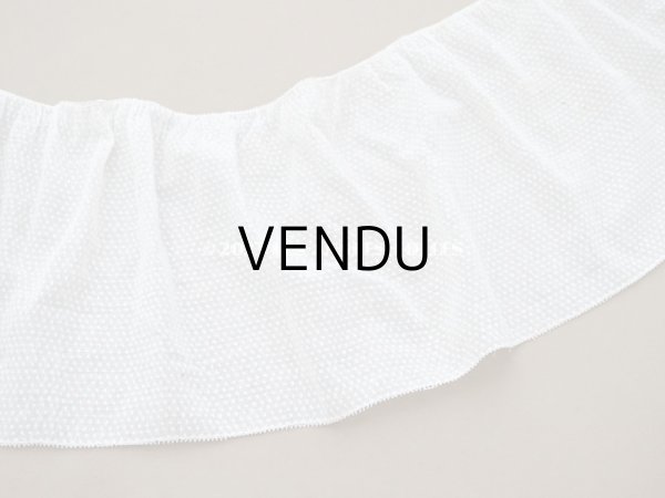 画像4: アンティーク  とても小さなドット刺繍入り コットン生地   (4)