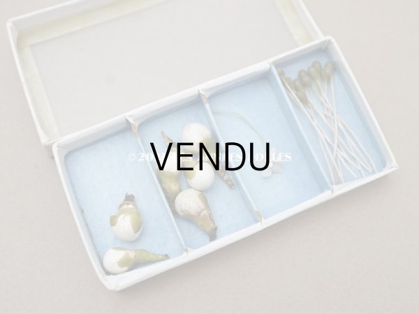 画像6: アンティーク エパングルケース ガラスの蓋の紙箱  (6)