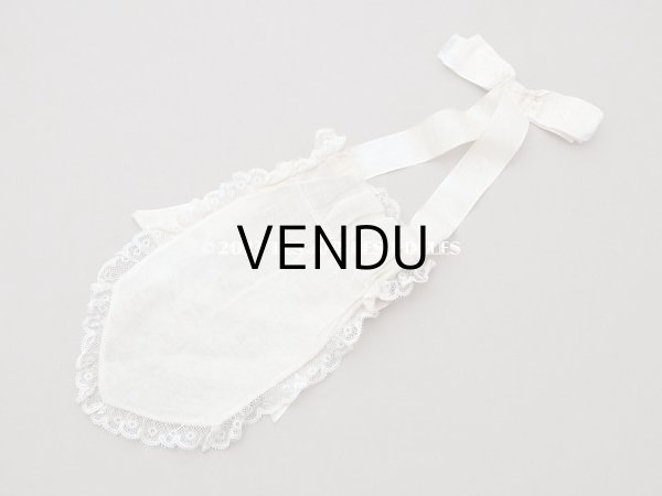 画像8: 1900年代 アンティーク  初聖体のオモニエール ピンクベージュのリボン＆レース (8)