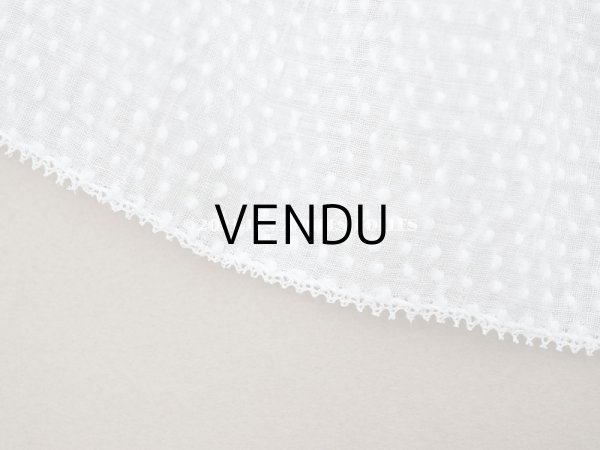 画像6: アンティーク  とても小さなドット刺繍入り コットン生地   (6)