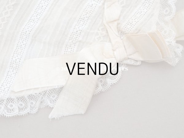 画像7: 1900年代 アンティーク  初聖体のオモニエール ピンクベージュのリボン＆レース (7)