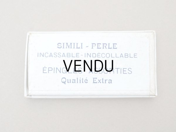 画像3: アンティーク エパングルケース ガラスの蓋の紙箱  (3)