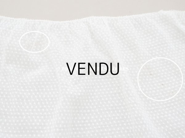 画像9: アンティーク  とても小さなドット刺繍入り コットン生地   (9)