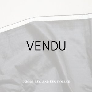 画像: 19世紀末 アンティーク ファブリック シルク製 ベルベット 黒 