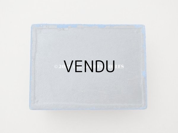 画像5: 19世紀末 アンティーク 裁縫箱　ブルーのベルベット (5)