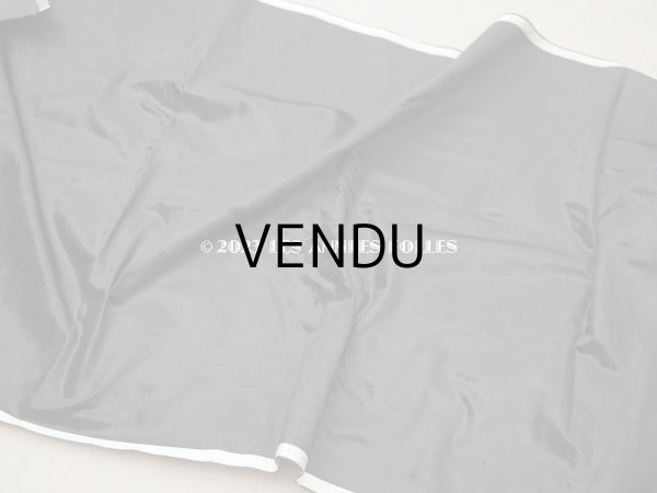 画像3: 19世紀末 アンティーク ファブリック シルク製 ベルベット 黒  (3)
