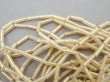 画像3: アンティーク ガラスビーズ 磨りガラス＆ゴールド スティック型  2×7mm   (3)