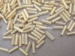 画像7: アンティーク ガラスビーズ 磨りガラス＆ゴールド スティック型  2×7mm   (7)