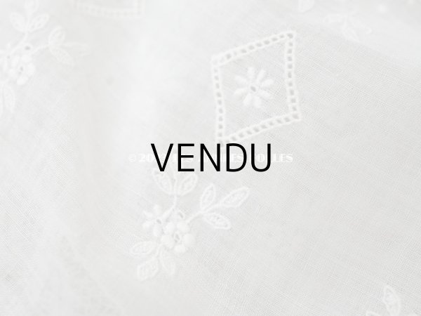 画像8: アンティーク ベビードレス ホワイトワーク&レース (8)