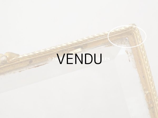 画像10: 19世紀 アンティーク クリスタルのジュエリーボックス カーキのシルク製クッション　 (10)