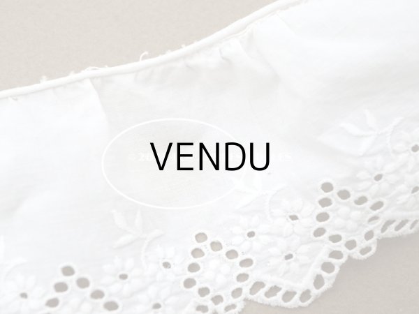 画像5: アンティーク カットワークレース　花刺繍 2.45m 6cm幅 (5)