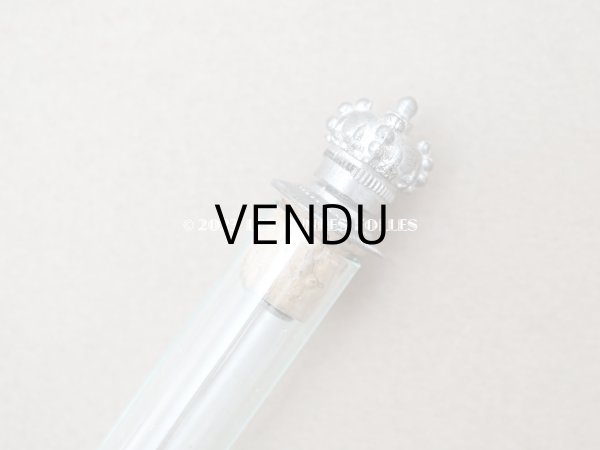 画像3: 1900年頃 アンティーク 王冠の栓付き 携帯用香水瓶 (3)