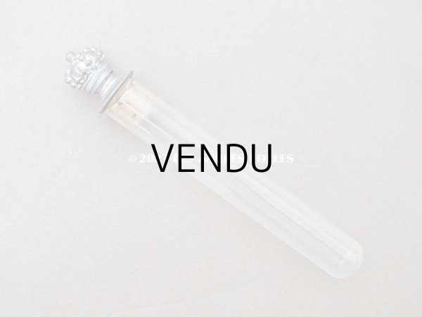 画像11: 1900年頃 アンティーク 王冠の栓付き 携帯用香水瓶 (11)