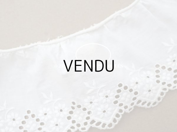 画像6: アンティーク カットワークレース　花刺繍 2.45m 6cm幅 (6)