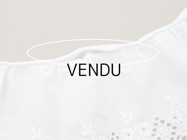 画像7: アンティーク カットワークレース　花刺繍 2.45m 6cm幅 (7)