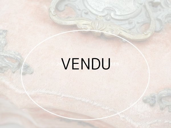 画像12: 19世紀末 アンティーク 　ジュエリーボックス 裁縫箱　スモーキーなサーモンピンク ベルベット＆シルククッション (12)