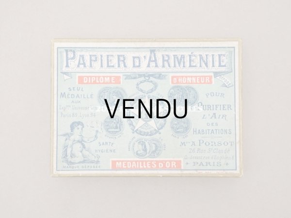画像3: 1890年代 アンティーク 箱付き パピエダルメニイ 天使の香り紙 PAPIER D'ARMENIE-A.PONSOT- (3)