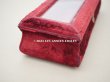 画像8: アンティーク ベルベットのグローブボックス ジュエリーケース スモーキーレッドのシルク製クッション (8)