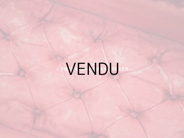 画像15: アンティーク ベルベットのグローブボックス ジュエリーケース スモーキーレッドのシルク製クッション (15)