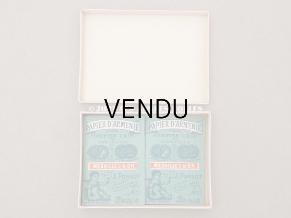 画像9: 1890年代 アンティーク 箱付き パピエダルメニイ 天使の香り紙 PAPIER D'ARMENIE-A.PONSOT- (9)