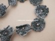 画像4: アンティーク ベルベットの布花 グレイ　 2.5cm (4)