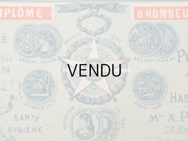 画像4: 1890年代 アンティーク 箱付き パピエダルメニイ 天使の香り紙 PAPIER D'ARMENIE-A.PONSOT- (4)