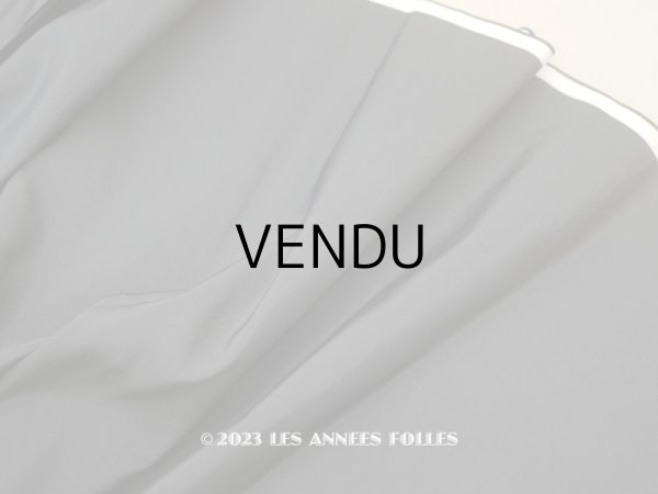 画像1: アンティーク シルク製ファブリック　黒  幅59cm (1)