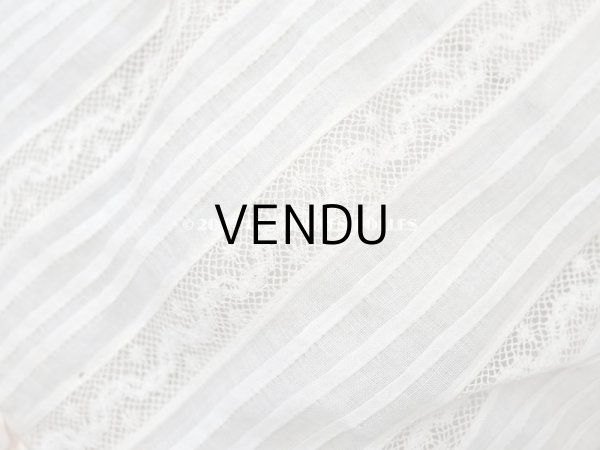 画像8: 1900年頃 アンティーク 小さな女の子用 帽子 ピーチピンクの薔薇のモチーフ&ヴァランシエンヌレース (8)