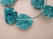 画像3: アンティーク ベルベットの布花 グリーン 2.5cm (3)