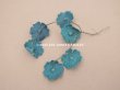 画像4: アンティーク ベルベットの布花 グリーン 2.5cm (4)