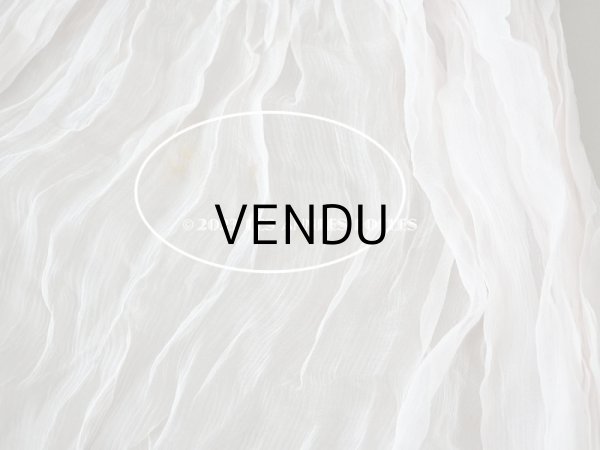 画像4: アンティーク 婚約式 ＆ 結婚式のヘッドドレス シルクオーガンジーのフリル (4)