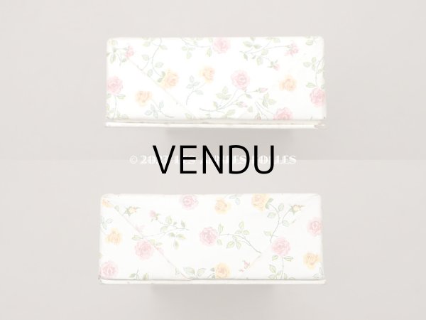 画像8: 【13周年セール対象外】アンティーク ピンクの薔薇模様のお菓子箱 チョコレートボックス CHOCOLAT DOMINIQUE BIARITZ (8)