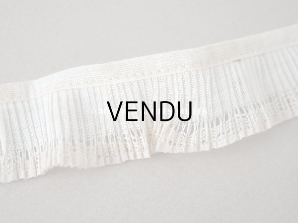 画像3: 【13周年セール対象外】アンティーク プリーツリボン ピンクパープルの縁取り 幅2.8cm (3)