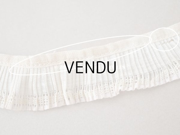 画像7: 【13周年セール対象外】アンティーク プリーツリボン ピンクパープルの縁取り 幅2.8cm (7)