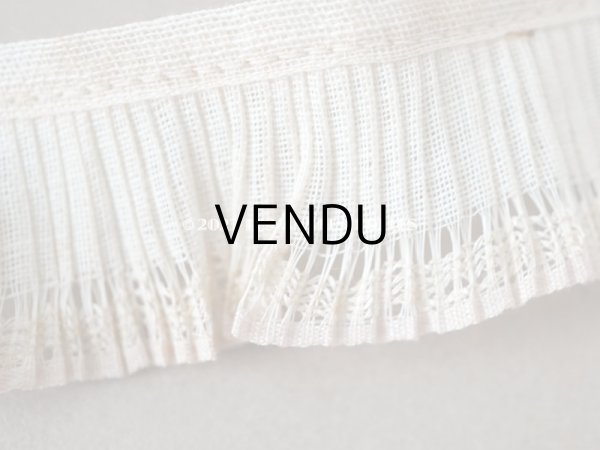 画像4: 【13周年セール対象外】アンティーク プリーツリボン ピンクパープルの縁取り 幅2.8cm (4)