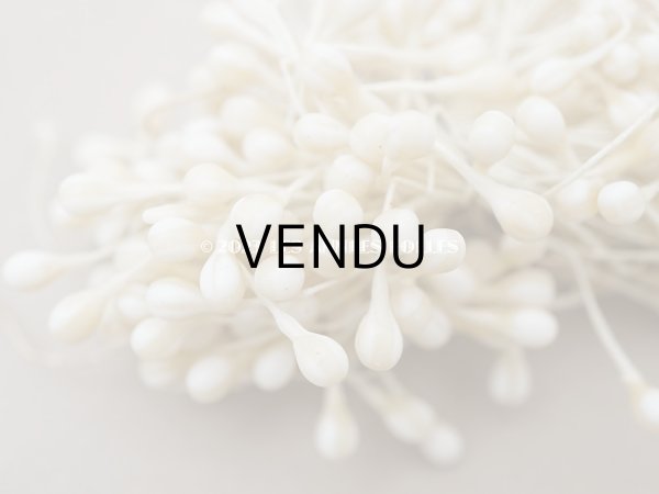 画像2: 【13周年セール対象外】アンティーク ペップ ライラックの布花用花芯 マーブル オリーブグリーン＆ホワイト (2)