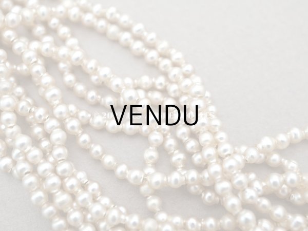 画像4: アンティーク 極小 スフレビーズ シャンパンゴールド 3mm 約600ピースのセット 吹きガラス製ビーズ  (4)