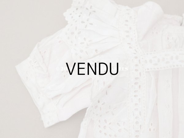 画像3: 【13周年セール対象外】1900年頃 アンティーク ドールドレス　ピンクのシルクリボン付 (3)