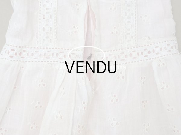 画像12: 【13周年セール対象外】1900年頃 アンティーク ドールドレス　ピンクのシルクリボン付 (12)