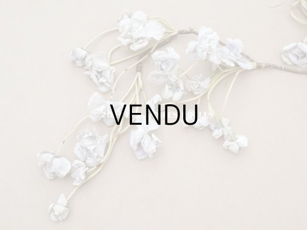 画像7: 【13周年セール対象外】1900年頃 アンティーク 菫の布花のヘッドドレス パルマ菫 (7)