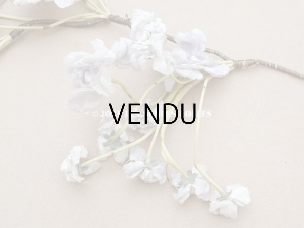 画像6: 【13周年セール対象外】1900年頃 アンティーク 菫の布花のヘッドドレス パルマ菫 (6)