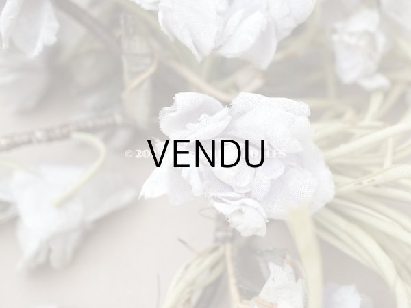 画像3: 【13周年セール対象外】1900年頃 アンティーク 菫の布花のヘッドドレス パルマ菫 (3)