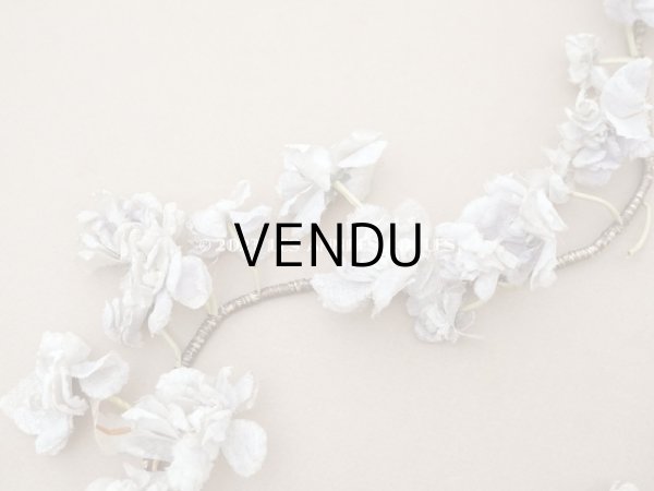 画像10: 【13周年セール対象外】1900年頃 アンティーク 菫の布花のヘッドドレス パルマ菫 (10)